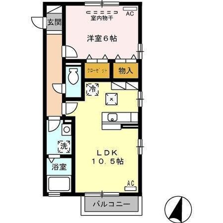 カーサフルールの物件間取画像